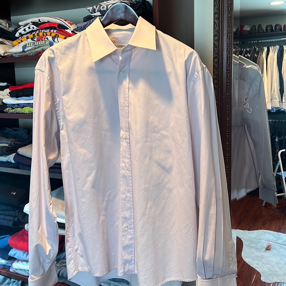 Mens New Dolce Gabbana dress cufflink shirt